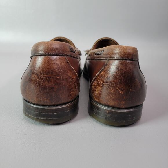 Johnston & Murphy Aragon II Kiltie Tassel Loafers Brown Mens Size 8.5 EEE - Picture 11 of 16